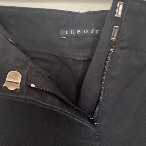 THEORY black cotton blend dress pants size 8 - Picture 3 of 3